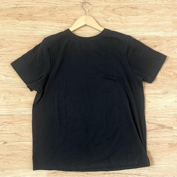Zoe + Liv Black and Gold Mojave Short Sleeve Cotton Tee in Woman’s Size XL - Picture 3 of 5